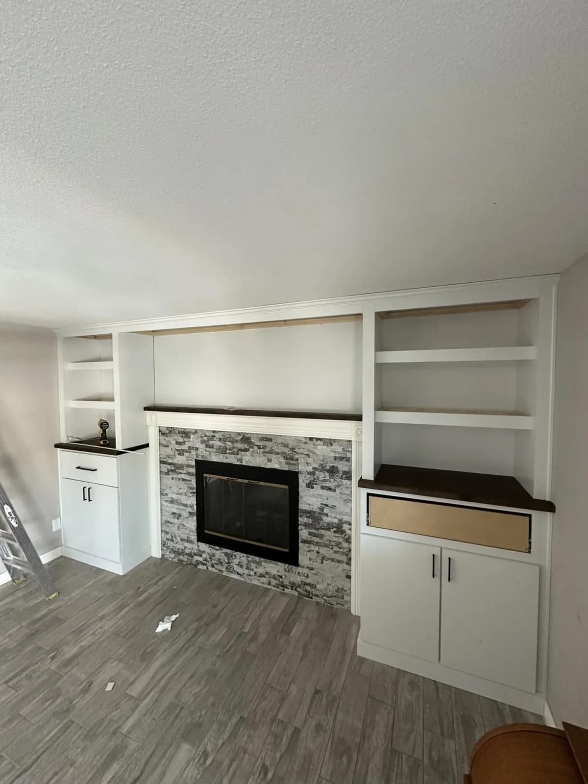 Living room built in cabinetry and storage by Ramos Cabinetry and Construction in Mesa, AZ