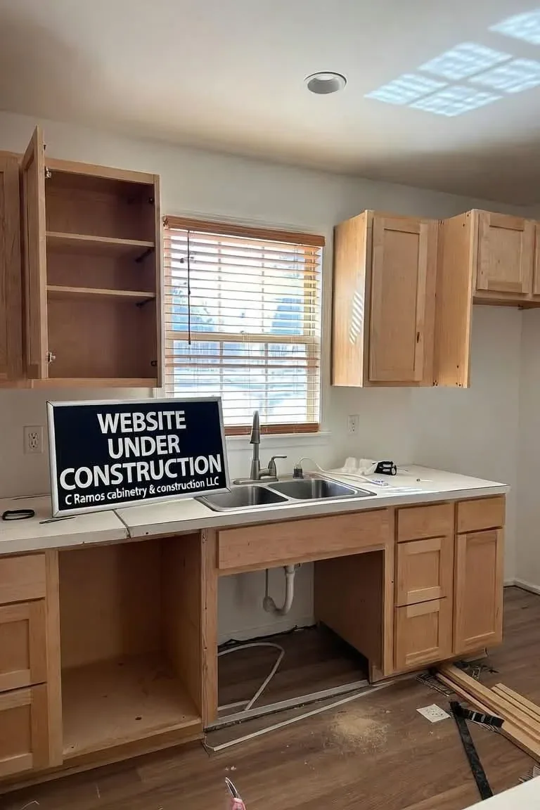 Cabinet installation and remodel prep by Ramos Cabinetry and Construction in Scottsdale, AZ