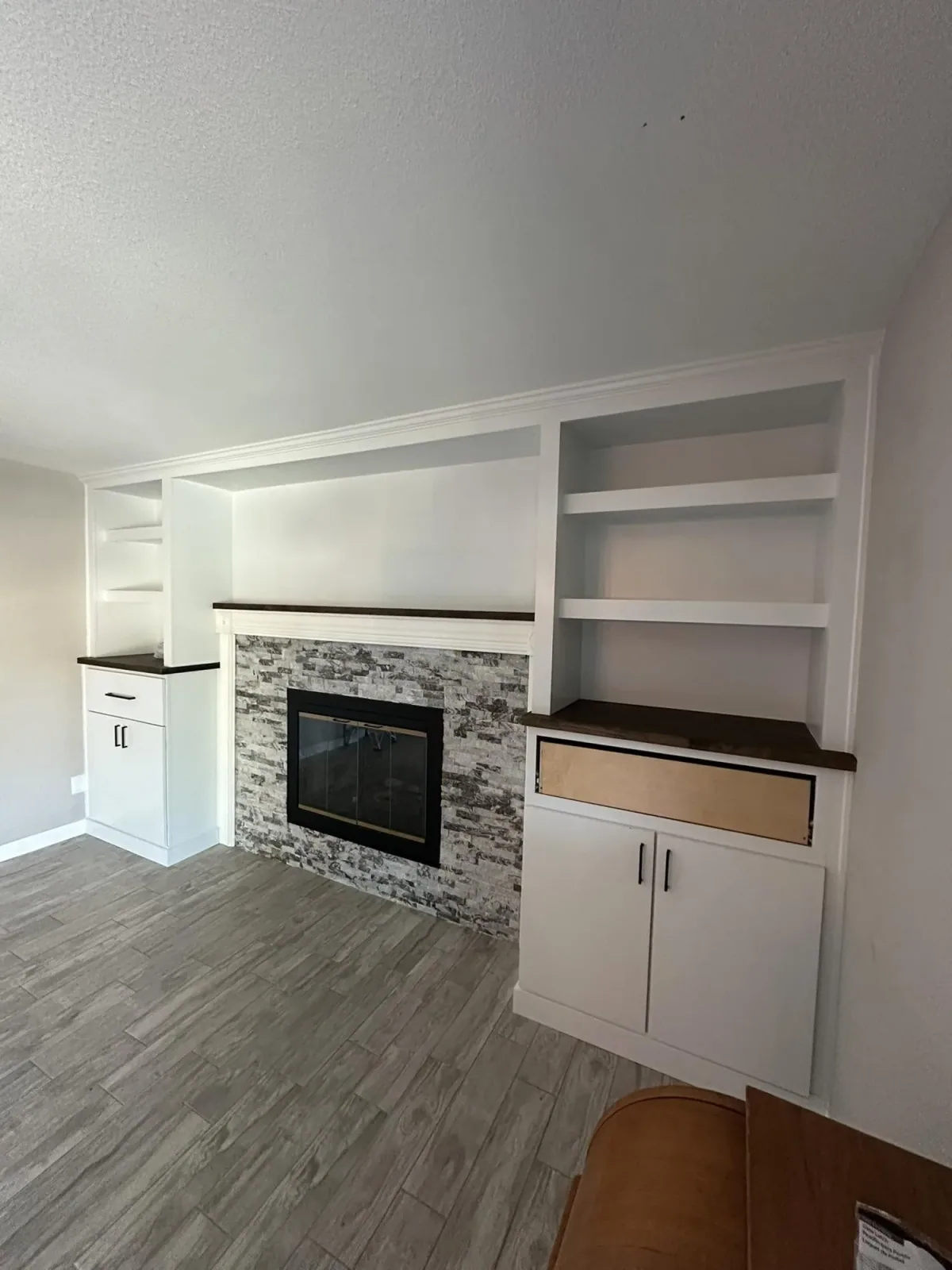 Tall storage cabinetry with custom cabinet doors by Ramos Cabinetry and Construction in Chandler, AZ