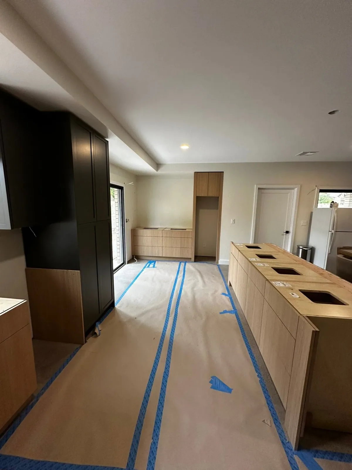 Interior remodeling progress and carpentry prep by Ramos Cabinetry and Construction in Mesa, AZ