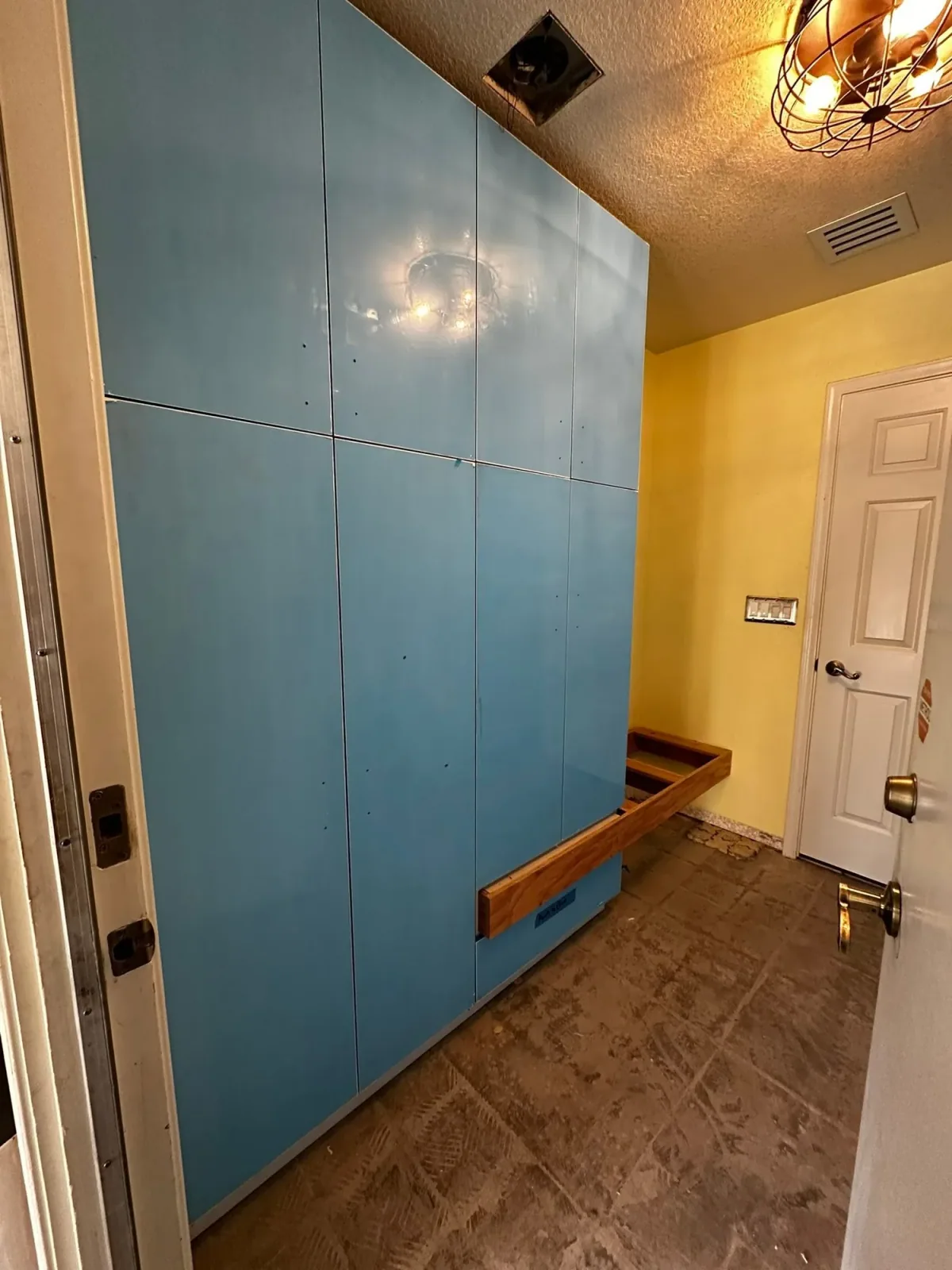 Interior remodeling progress and carpentry prep by Ramos Cabinetry and Construction in Phoenix, AZ
