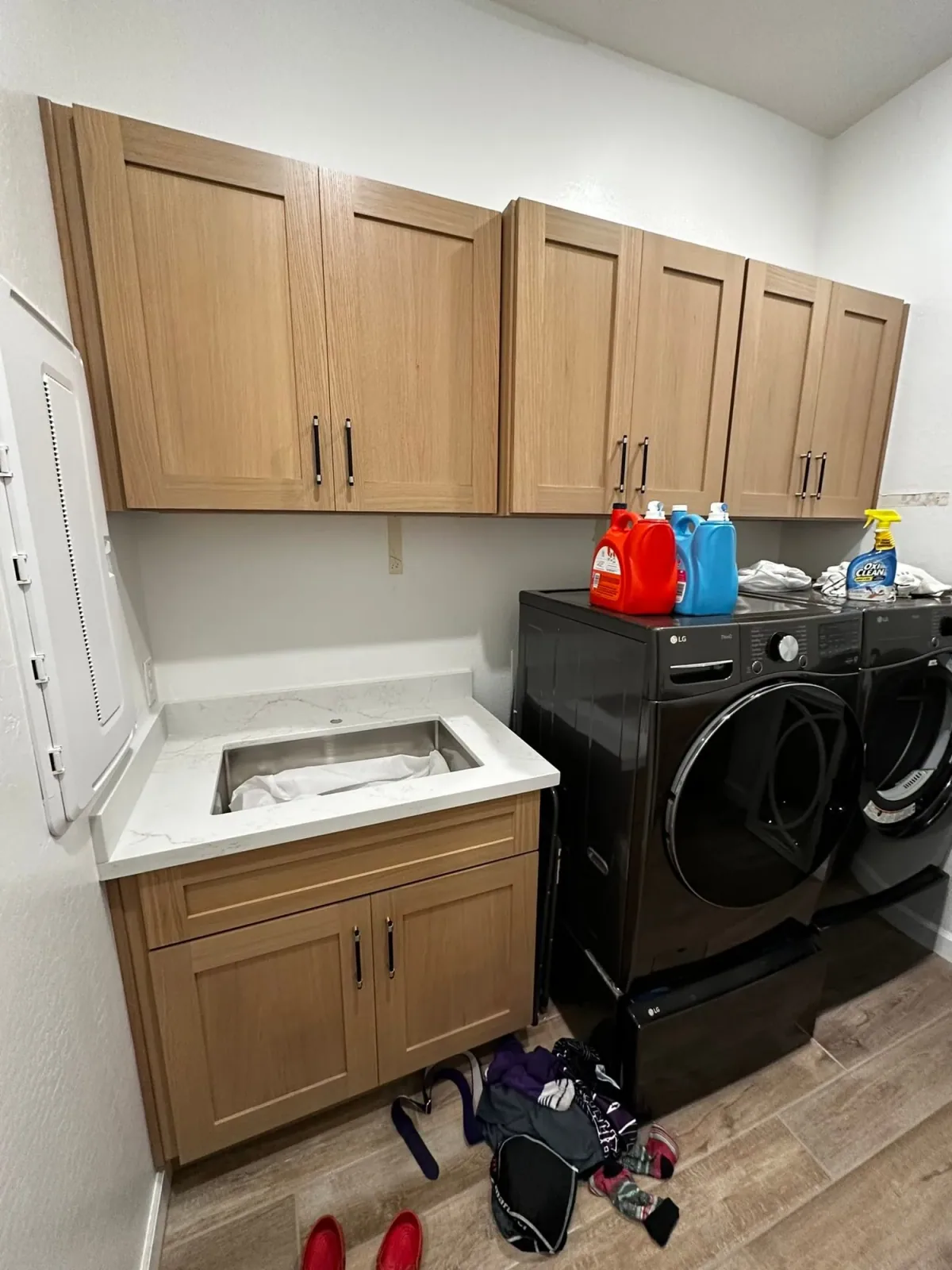 Laundry room cabinetry and storage by Ramos Cabinetry and Construction in Scottsdale, AZ